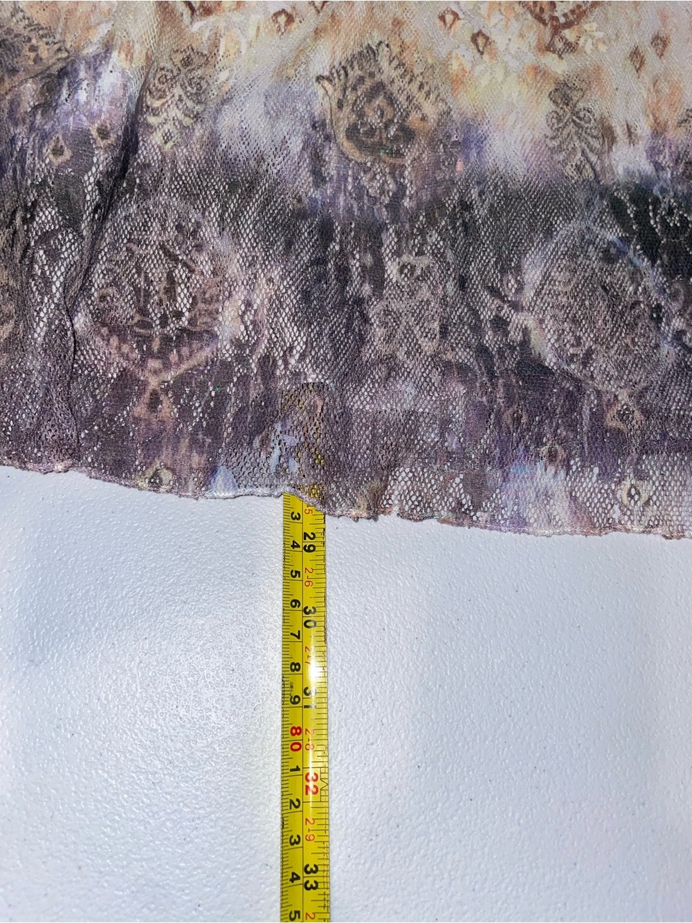 Dressbarn Blue, Orange, Cream Ombre Medallion Blouse - Picture 7 of 7